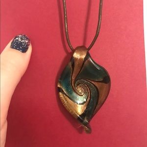 Set of Two Glass Necklace Slides